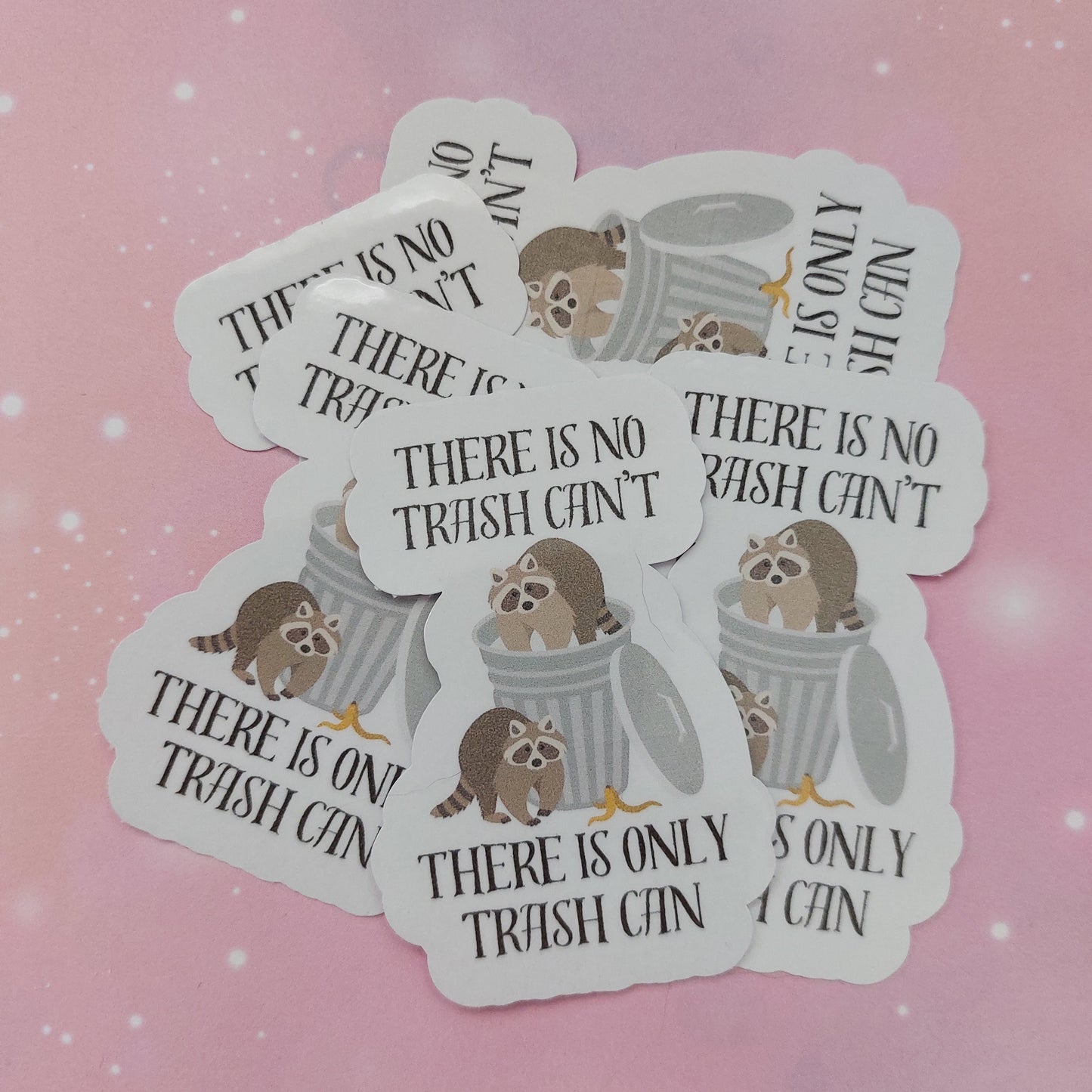 Funny Motivational Racoon Sticker