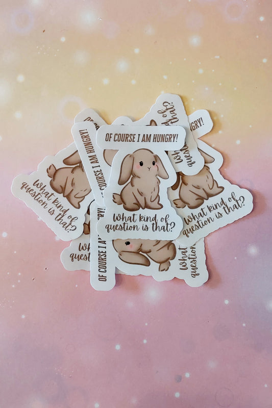 Hungriges Kaninchen Sticker