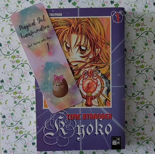 Magical Girl Transformation Kartoffel witziges Lesezeichen Geschenkidee für Anime und Manga Fans
