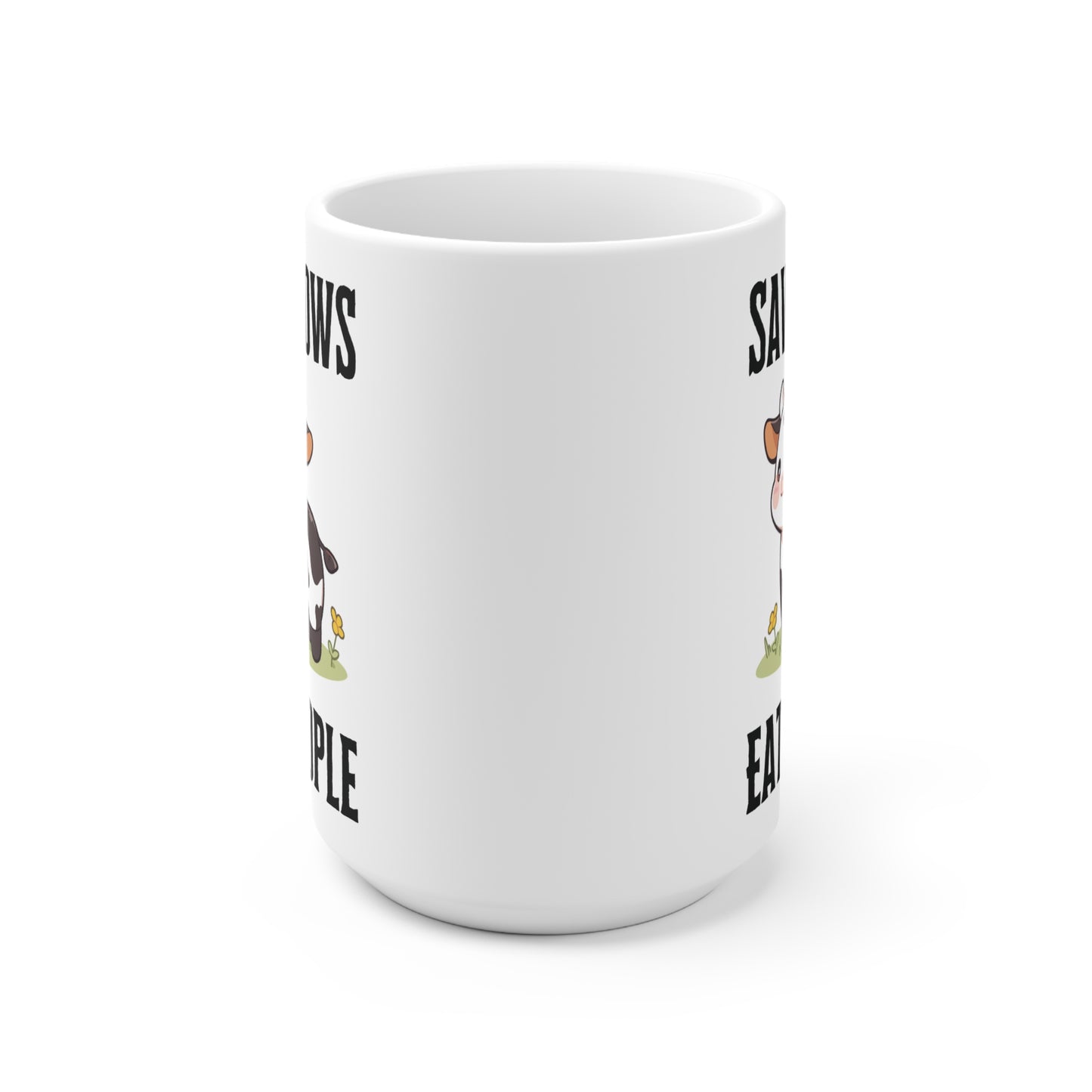 Save Cows Eat People Tasse | Niedliche Kuh Illustration, Funny Vegan Humor