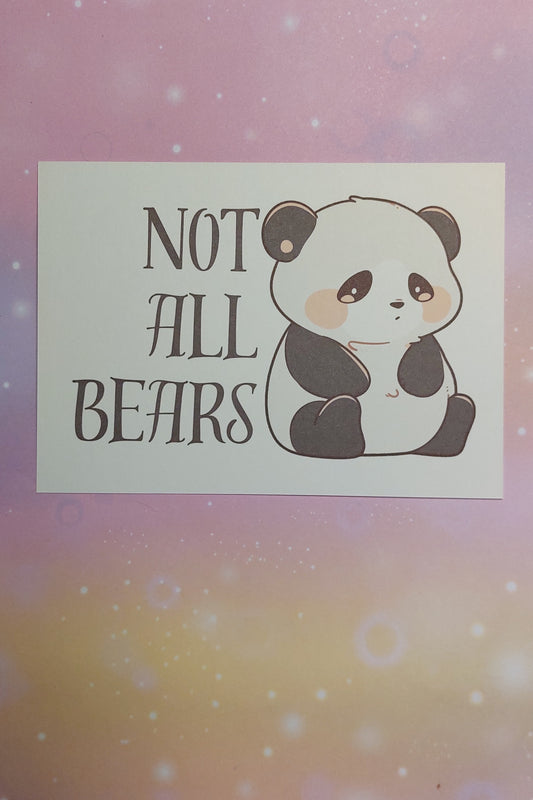 Feministische Postkarte - Not all bears