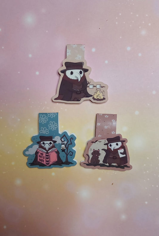 Pestdoktor Magnetlesezeichen